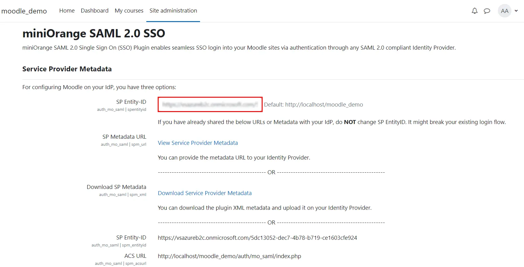 Azure B2C moodle SSO - Inicio de sesión único (SSO) de Azure en moodle - página de inicio de sesión personalizada