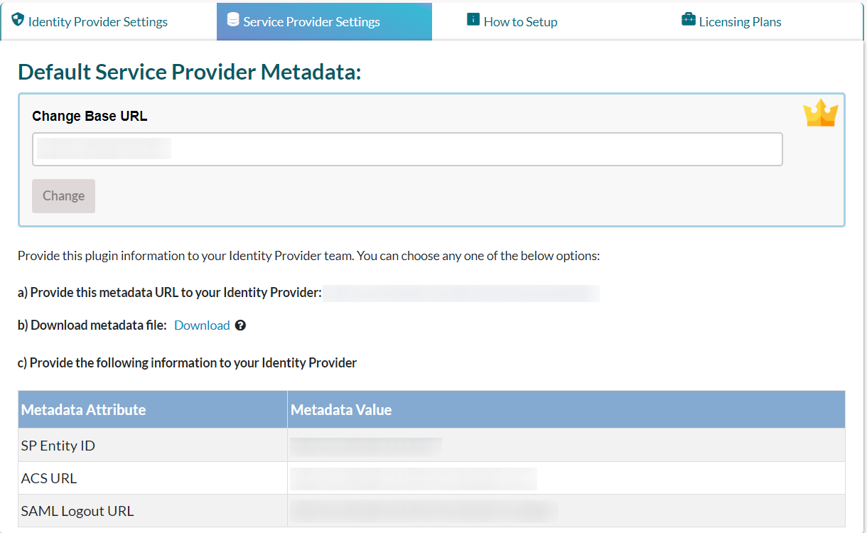 Umbraco Single Sign-On (SSO) - Service provider metadata