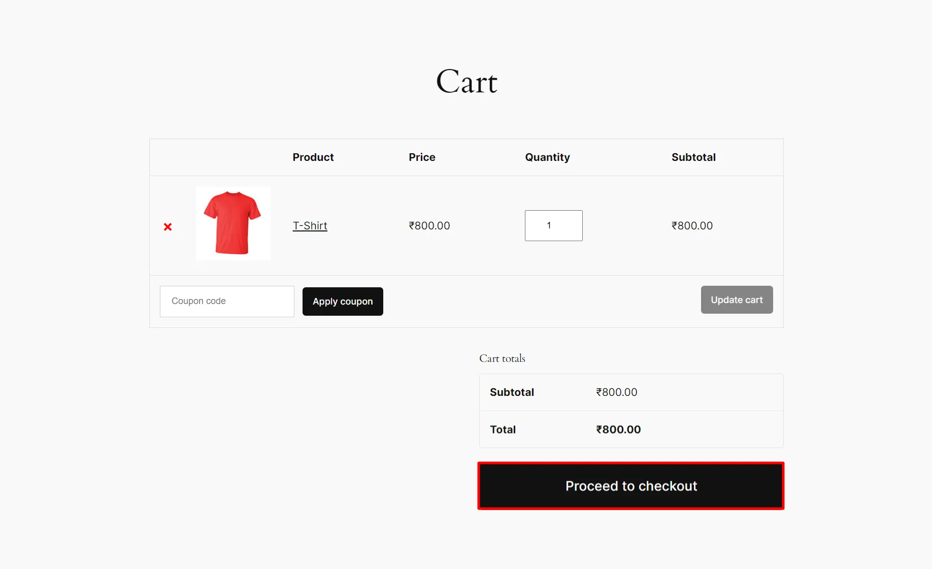 WooCommerce checkout OTP - Update your cart