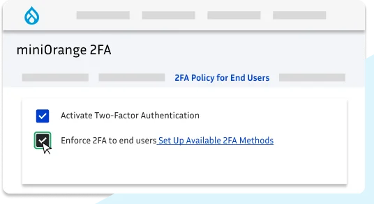 Drupal 2FA - 2FA Policy for End Users