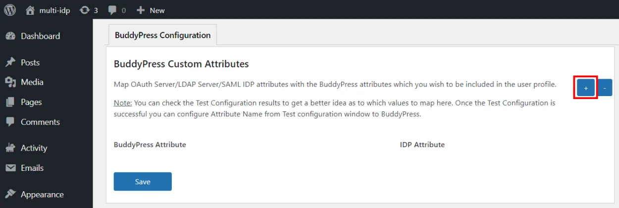 WordPress Buddypress/BuddyBoss Integration - BuddyPress Attribute Fields