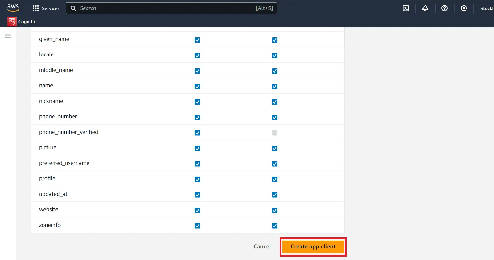 aws cognito single sign on wordpress integration-enter-details