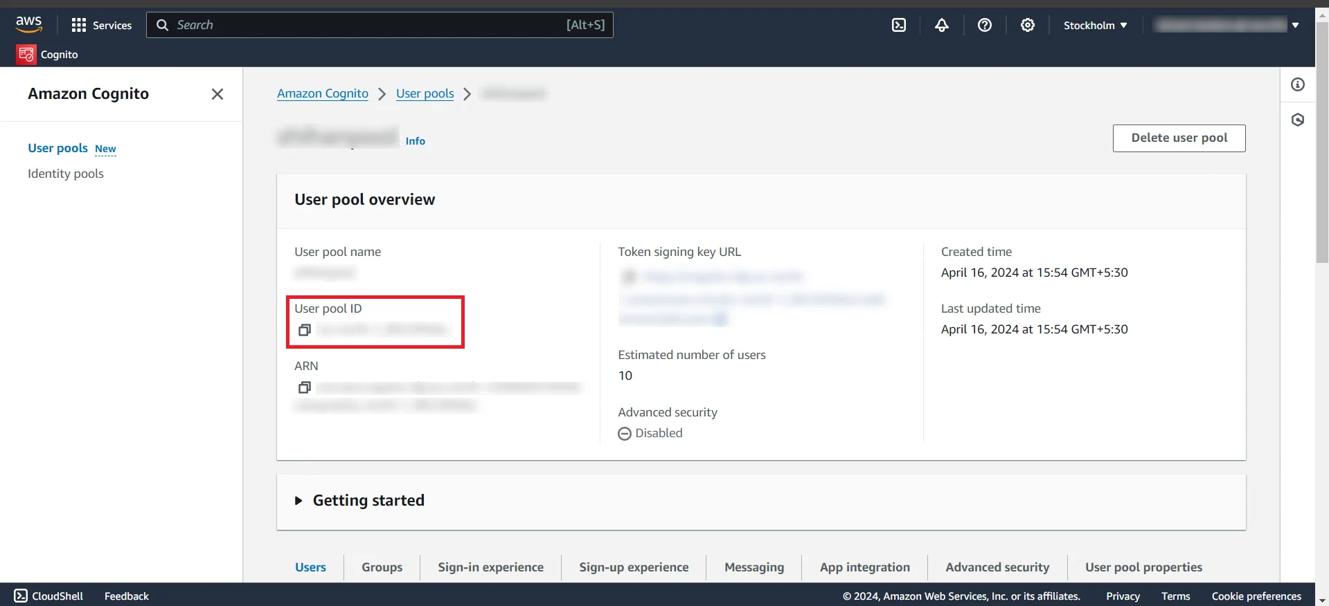 aws cognito single sign on wordpress integration-user-pool