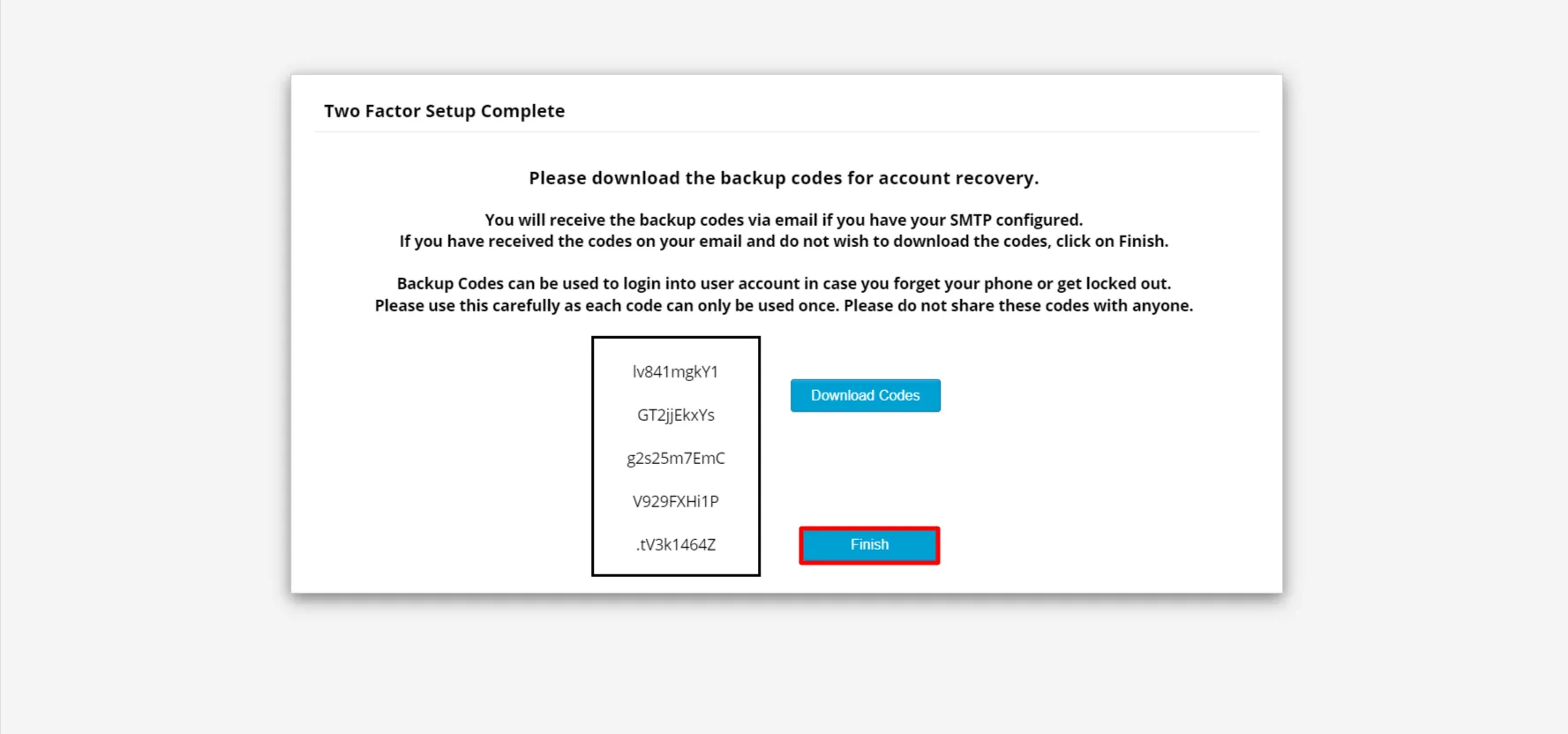 Duo Authenticator setup - store the backup code