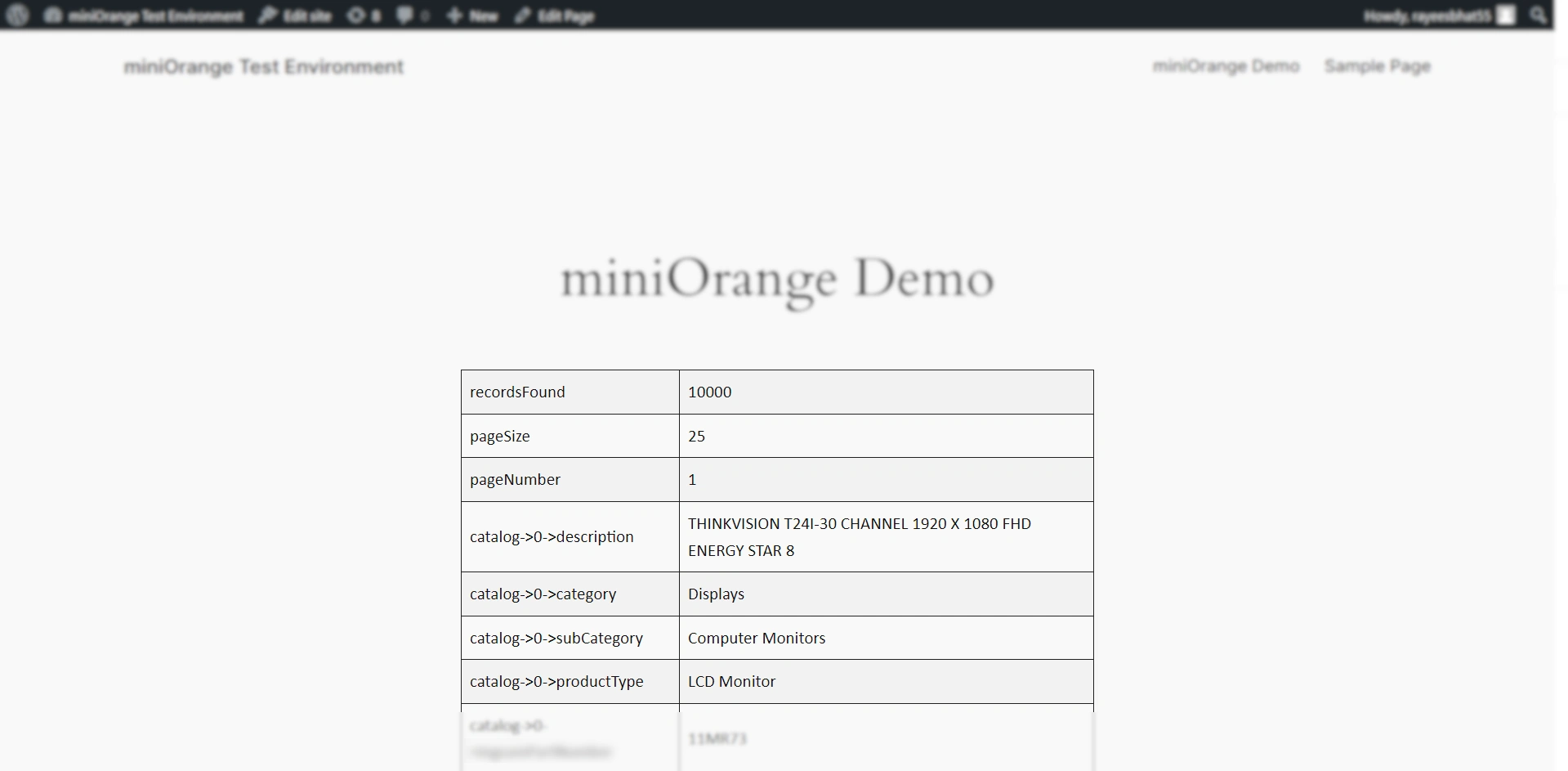 display data on wordpress using shortcode