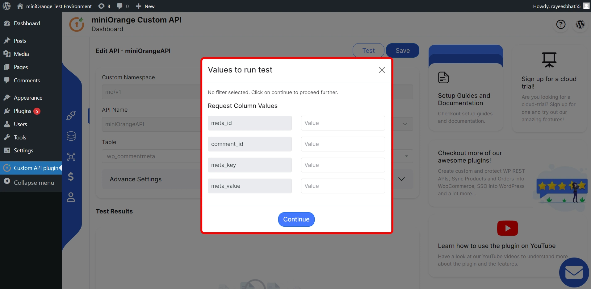 Custom REST API create API with GET, PUT, POST and DELETE method