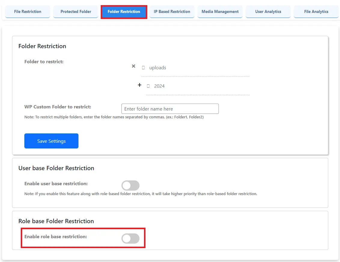 Restrict Media Files in WordPress