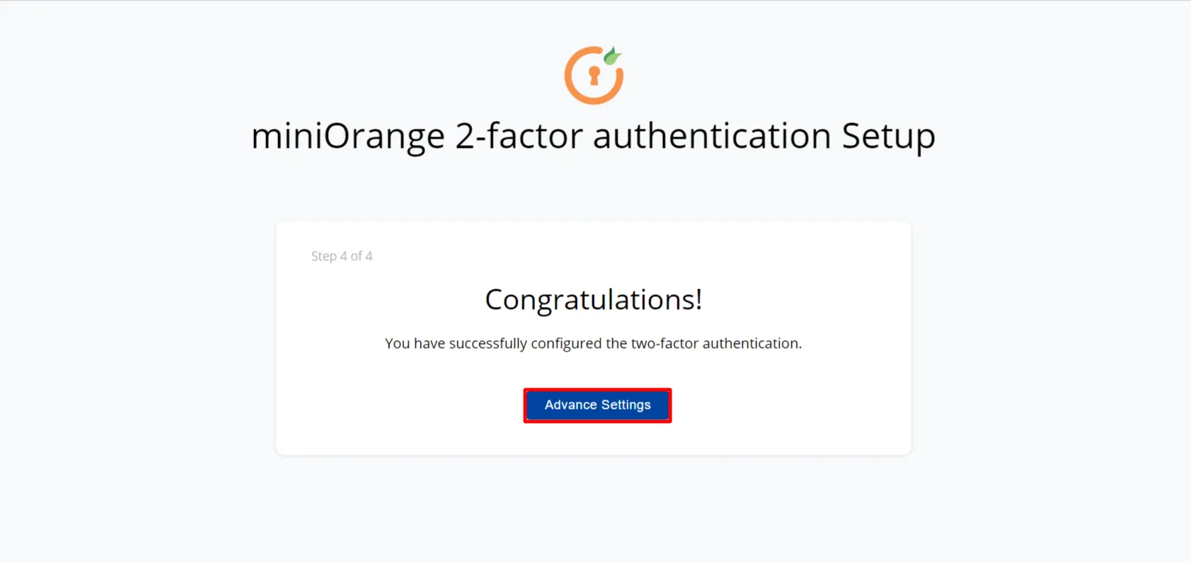 Authy authenticator setup - compelted