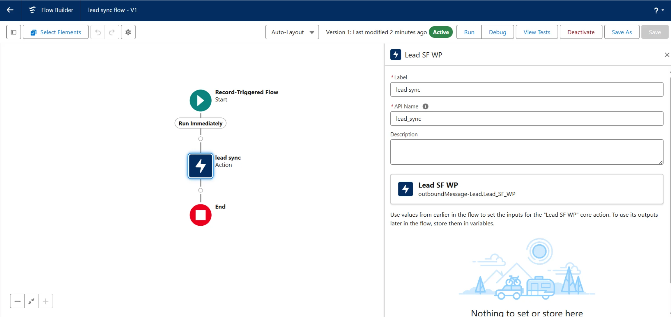  Salesforce to WP real time sync | Flow Activated