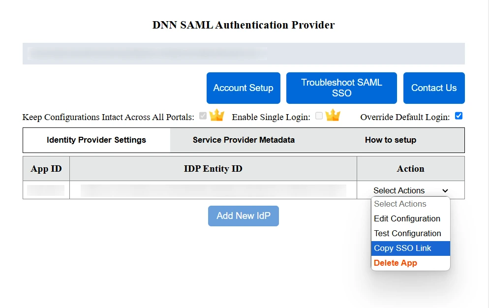 DNN OAuth SSO - DNN OAuth widget