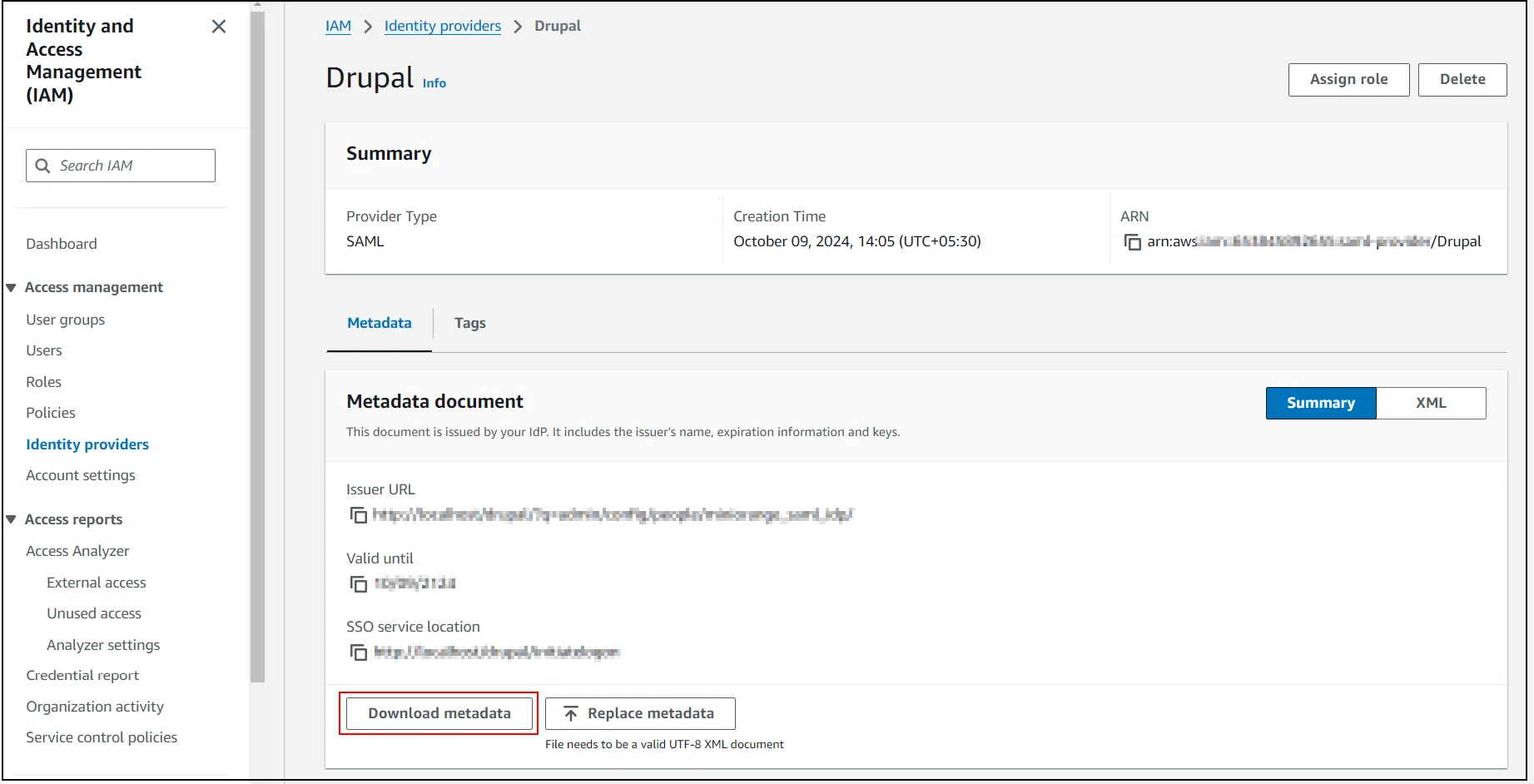 drupal saml idp aws SAML fedration