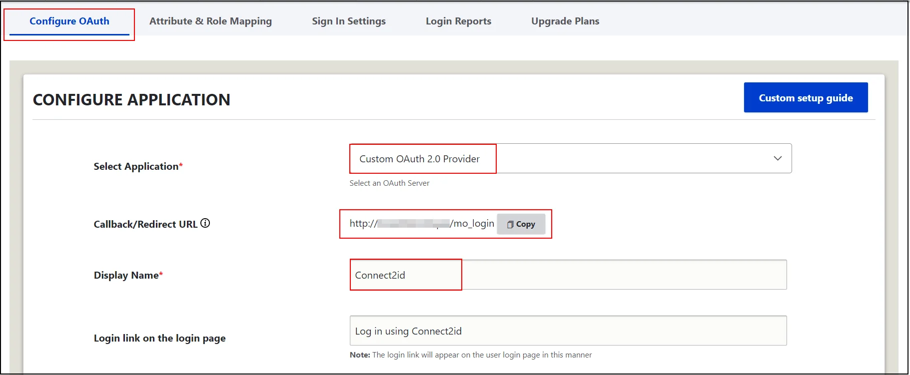 Drupal oauth client configure oauth tab