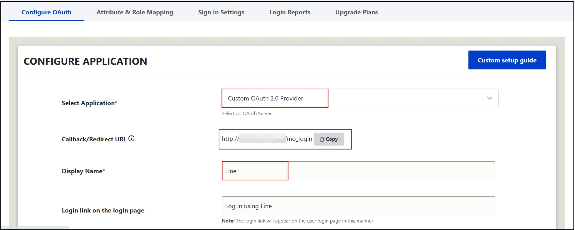 Drupal oauth client configure oauth tab