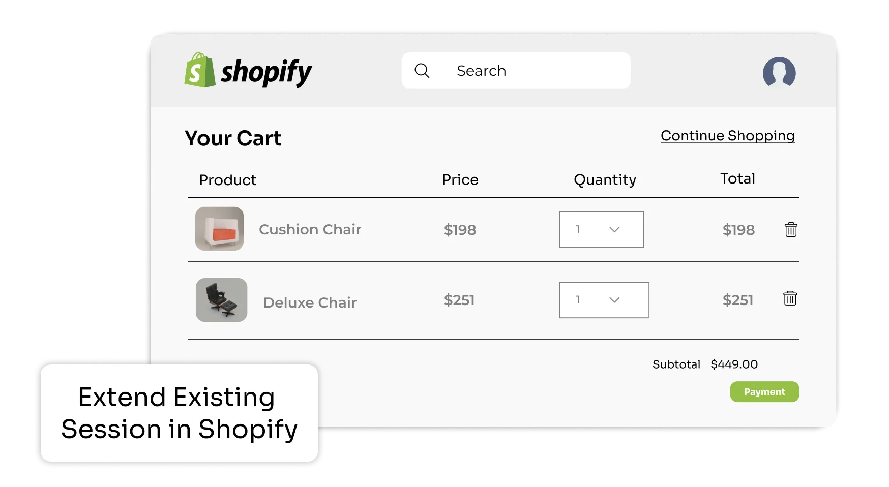 Shopify Session Management - Manage Session in Shopify - Extend Existing user session