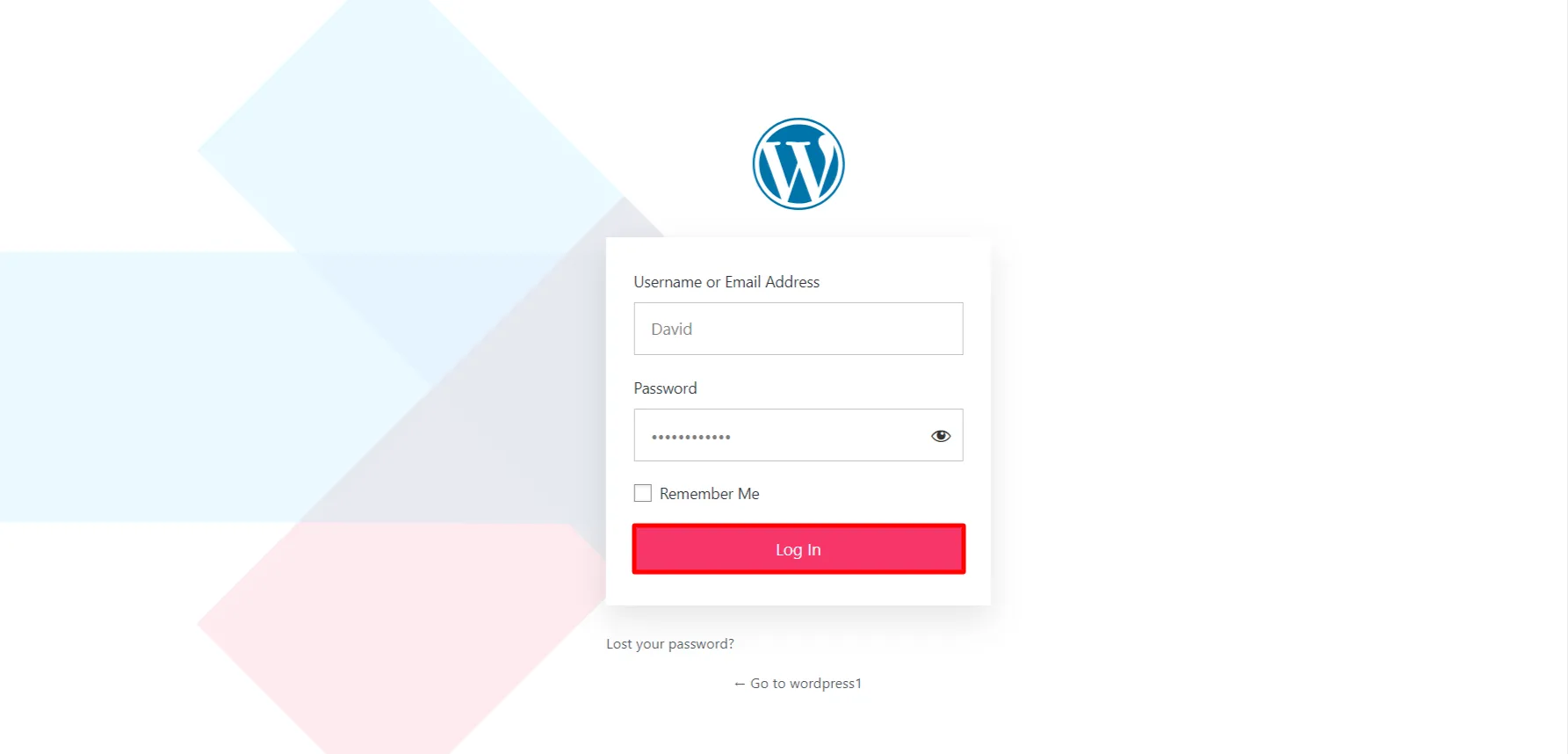 LoginPress Login Form - Select specific user Role