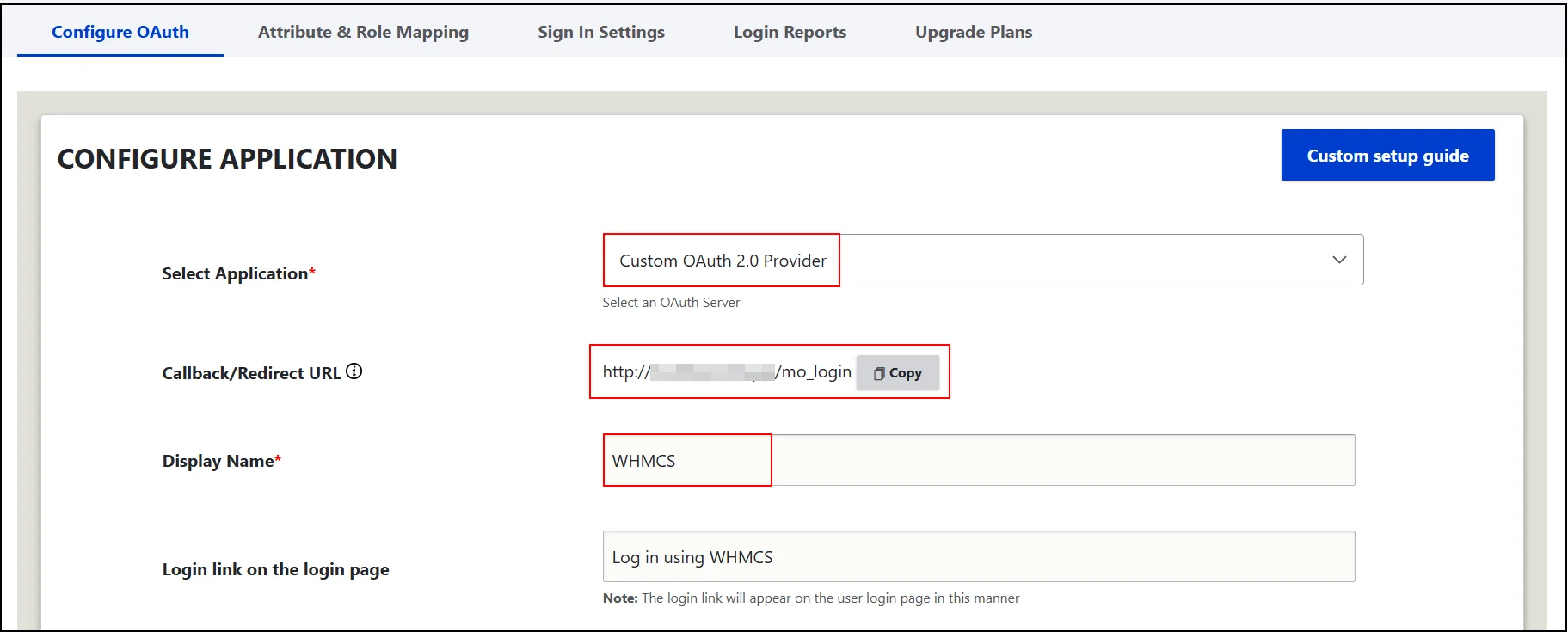 Drupal oauth client configure oauth tab