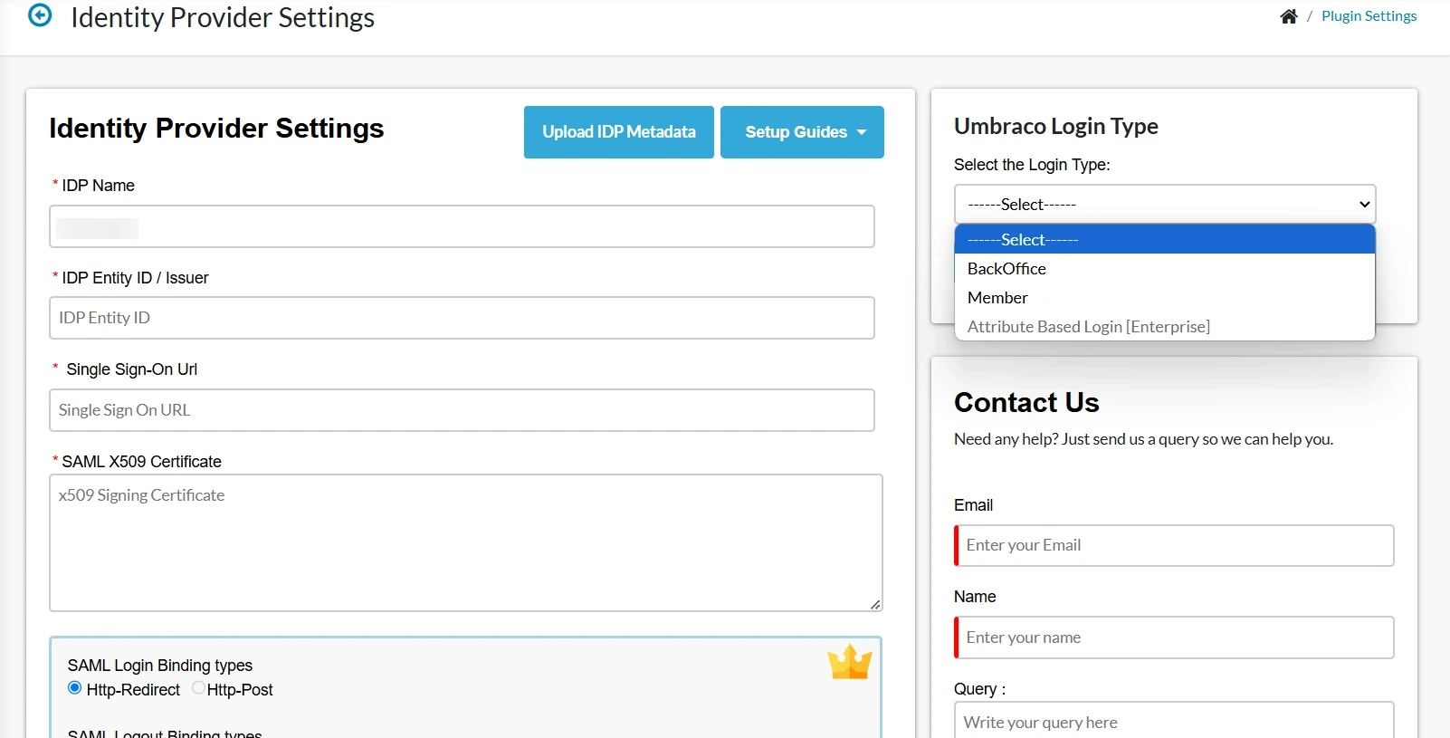 Umbraco OAuth/OpenID Connect (OIDC) middleware - Choose user sso login type