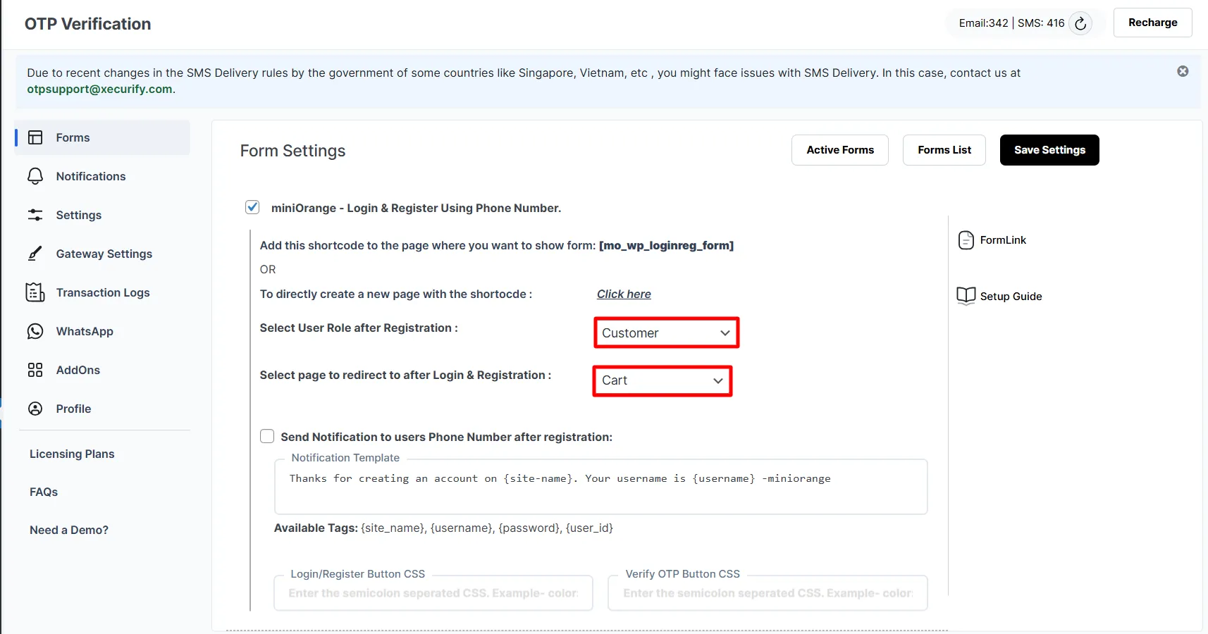 WS Form - search WS Form Contact Form