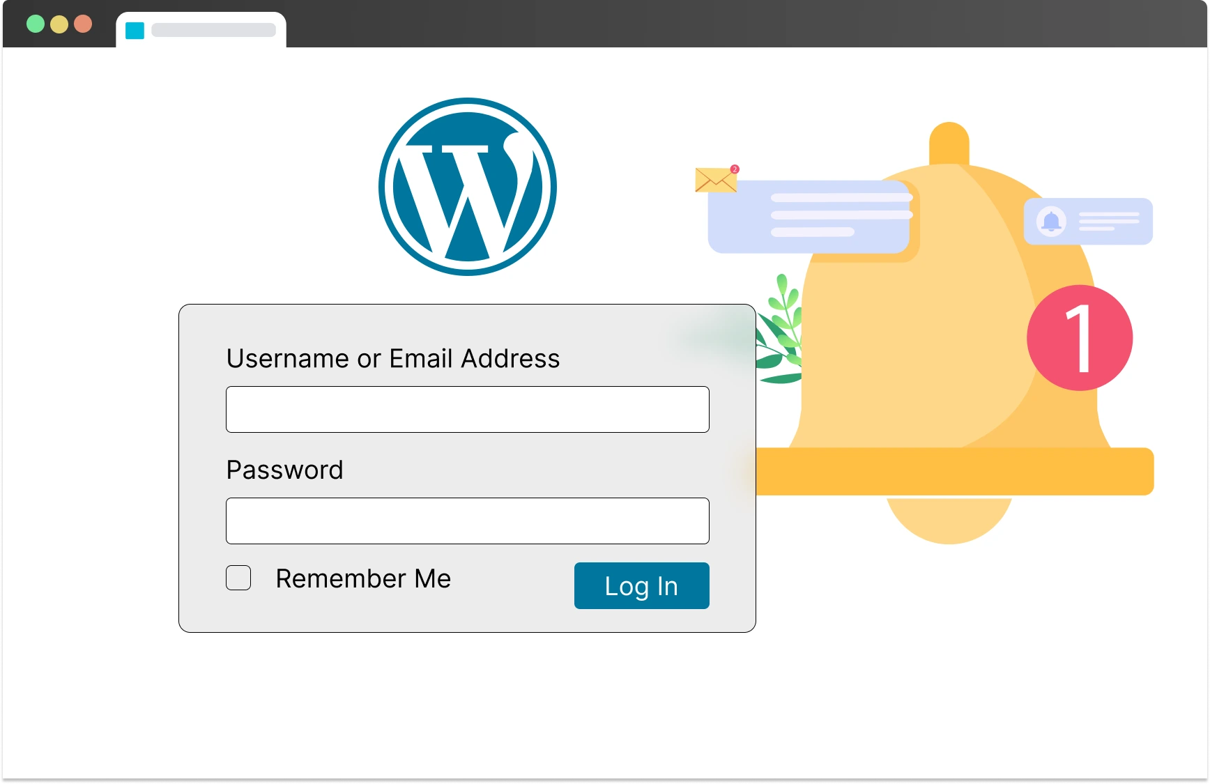 Custom Notifications on wordpress login page