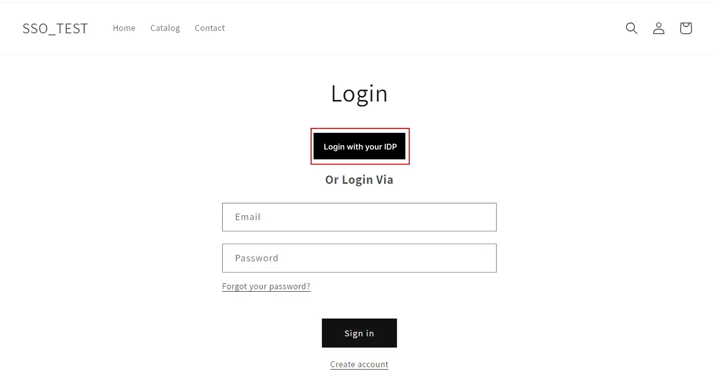 SSO Login into Store - Shopify miniOrange SSO