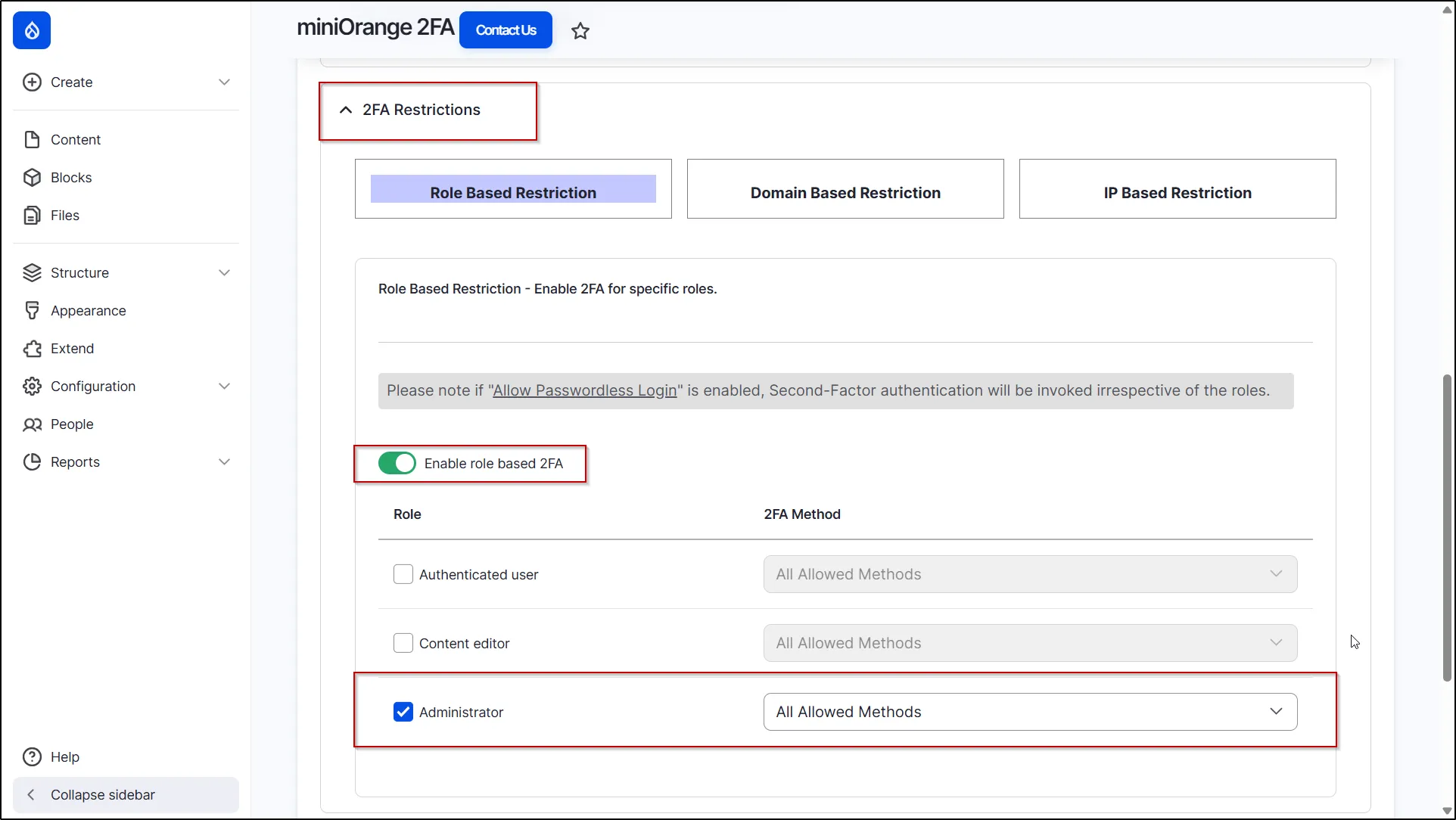 Drupal-2FA-Role-Base-Enable-Specific-Role