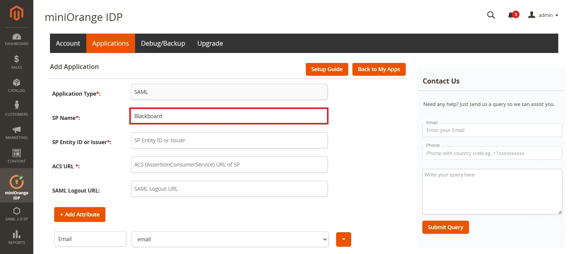 Login With Magento Users | Blackboard SSO | Magento SAML IDP SSO