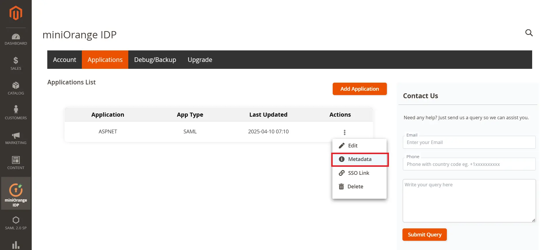 Magento SAML IDP  | Login with Magento Users - Magento ASP.NET SSO