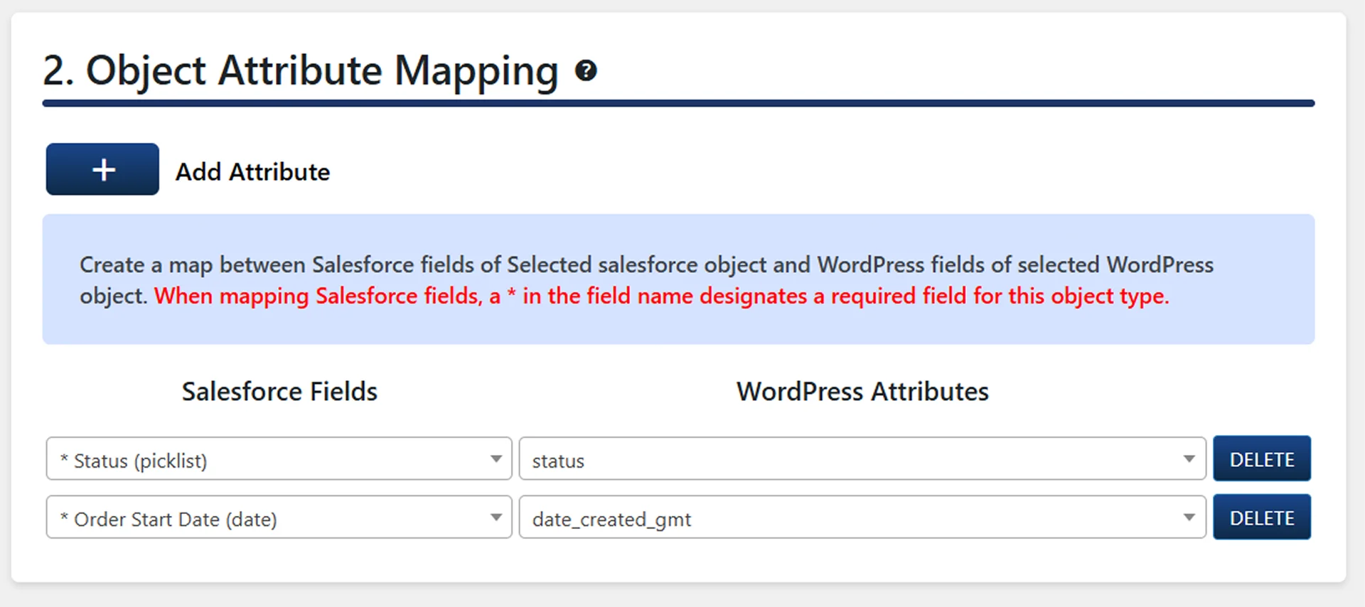 WooCommerce Data Sync to Salesforce Object | WooCommerce Order Salesforce Order Attribute Mapping