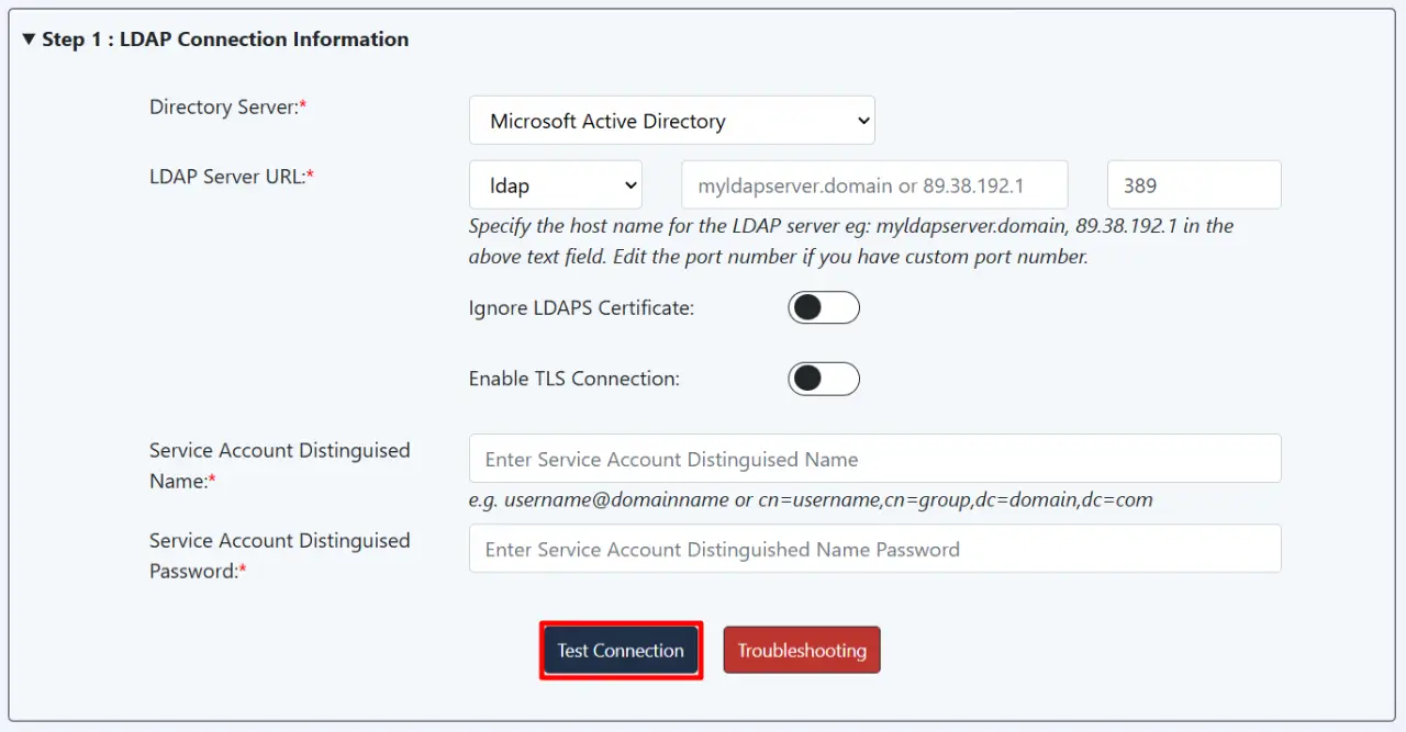 Configure LDAP