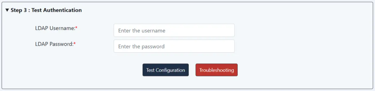 Test Authentication