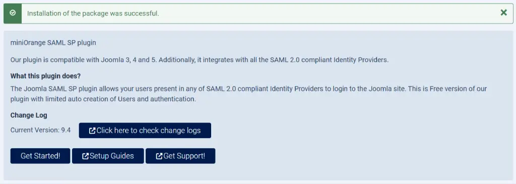 SAML SP セットアップを開始する