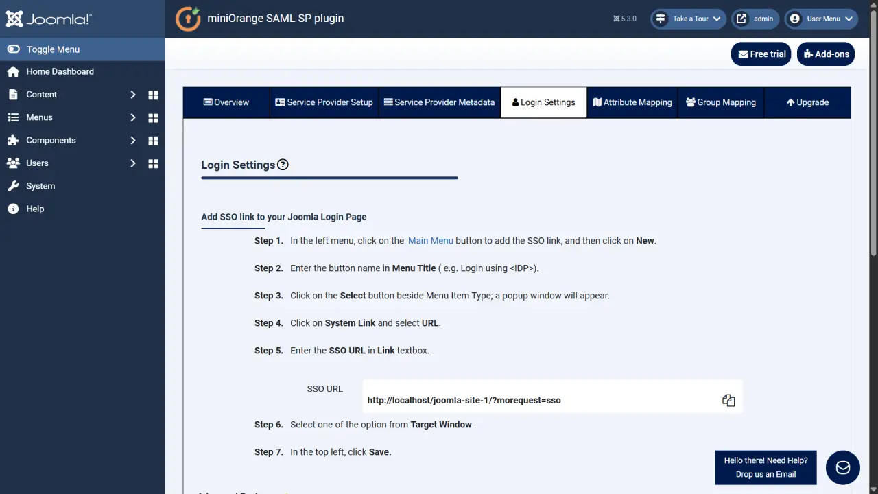 Joomla グループ マッピング