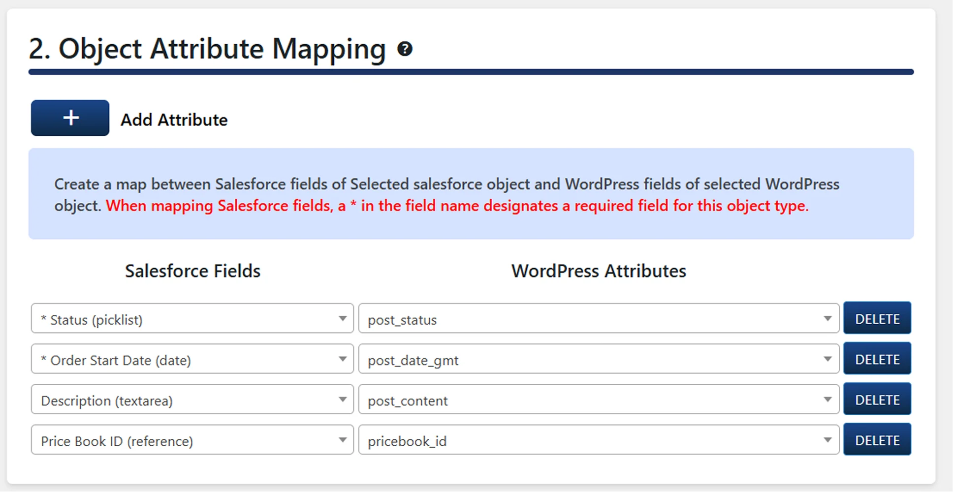 WooCommerce Data Sync to Salesforce Object | WooCommerce Order to Salesforce Order Object Attribute Mapping