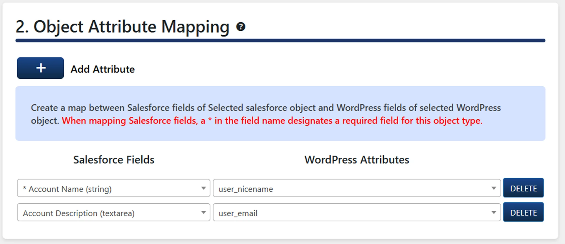 WooCommerce Data Sync to Salesforce Object | WordPress User to Salesforce Account Attribute Mapping