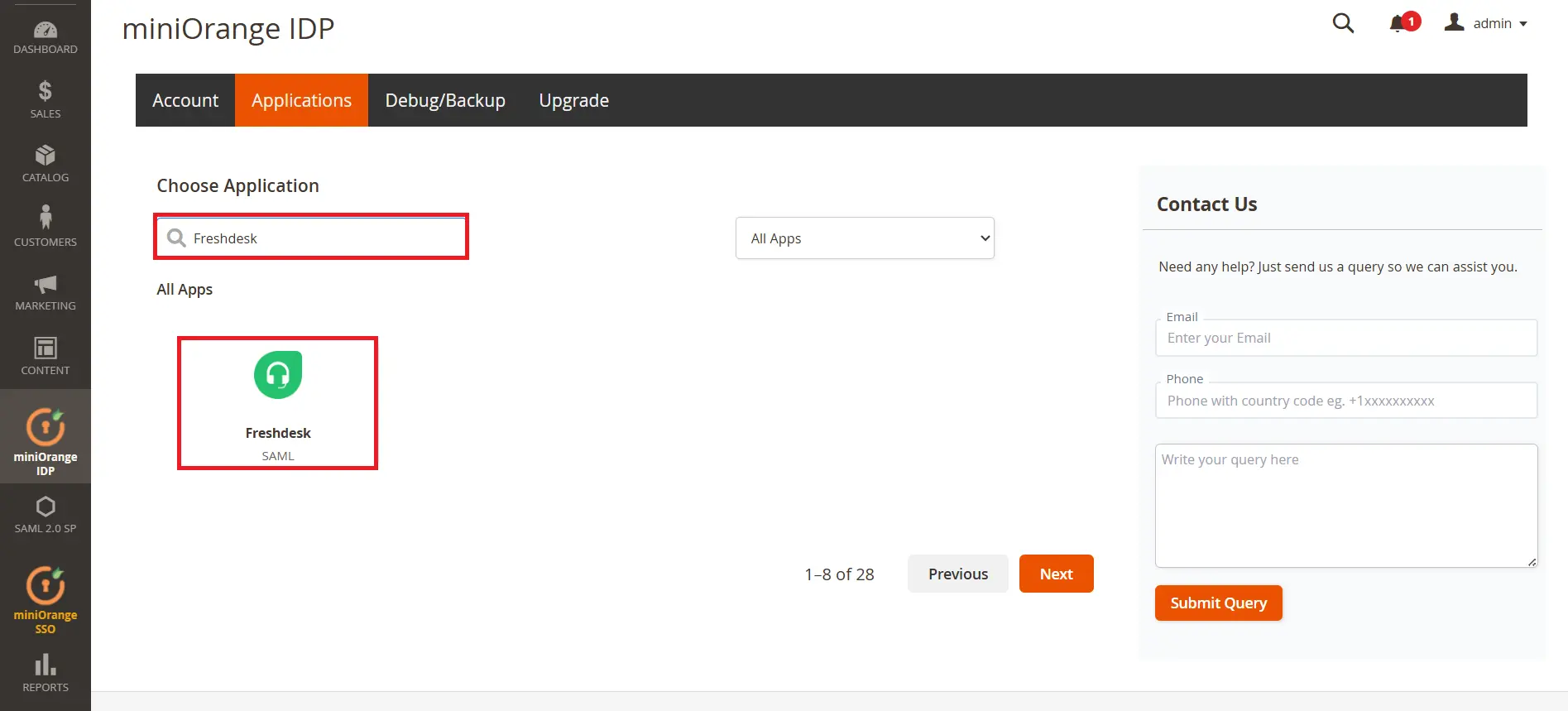 Magento SAML IDP  | Login with Magento Users - Magento FreshDesk SSO