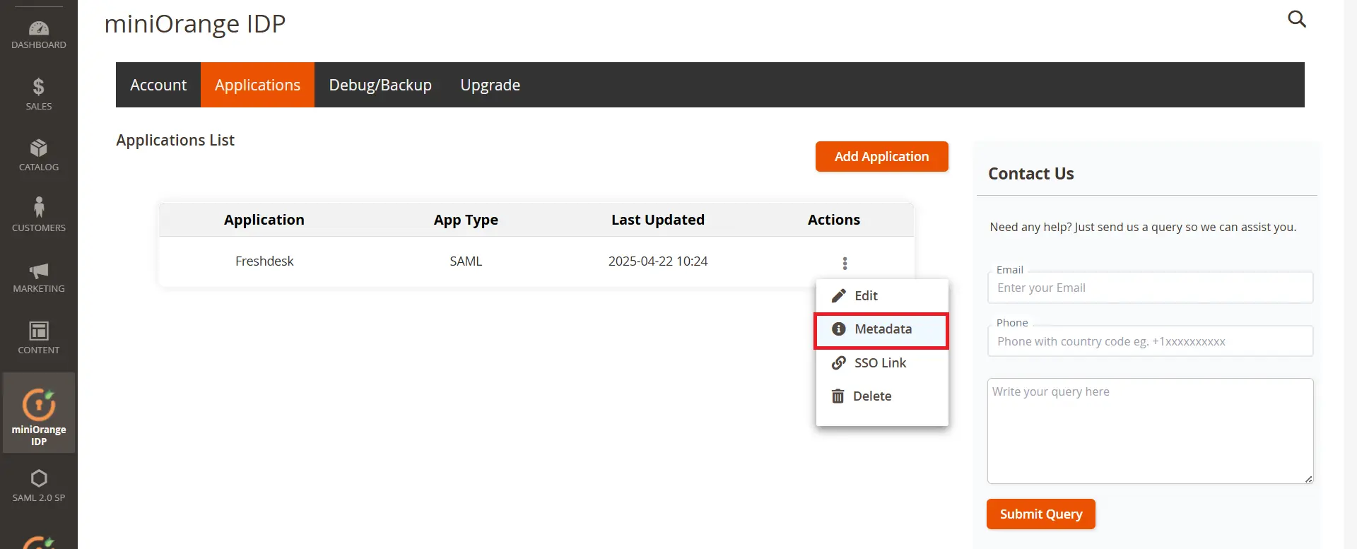 Magento SAML IDP  | Login with Magento Users - Magento FreshDesk SSO