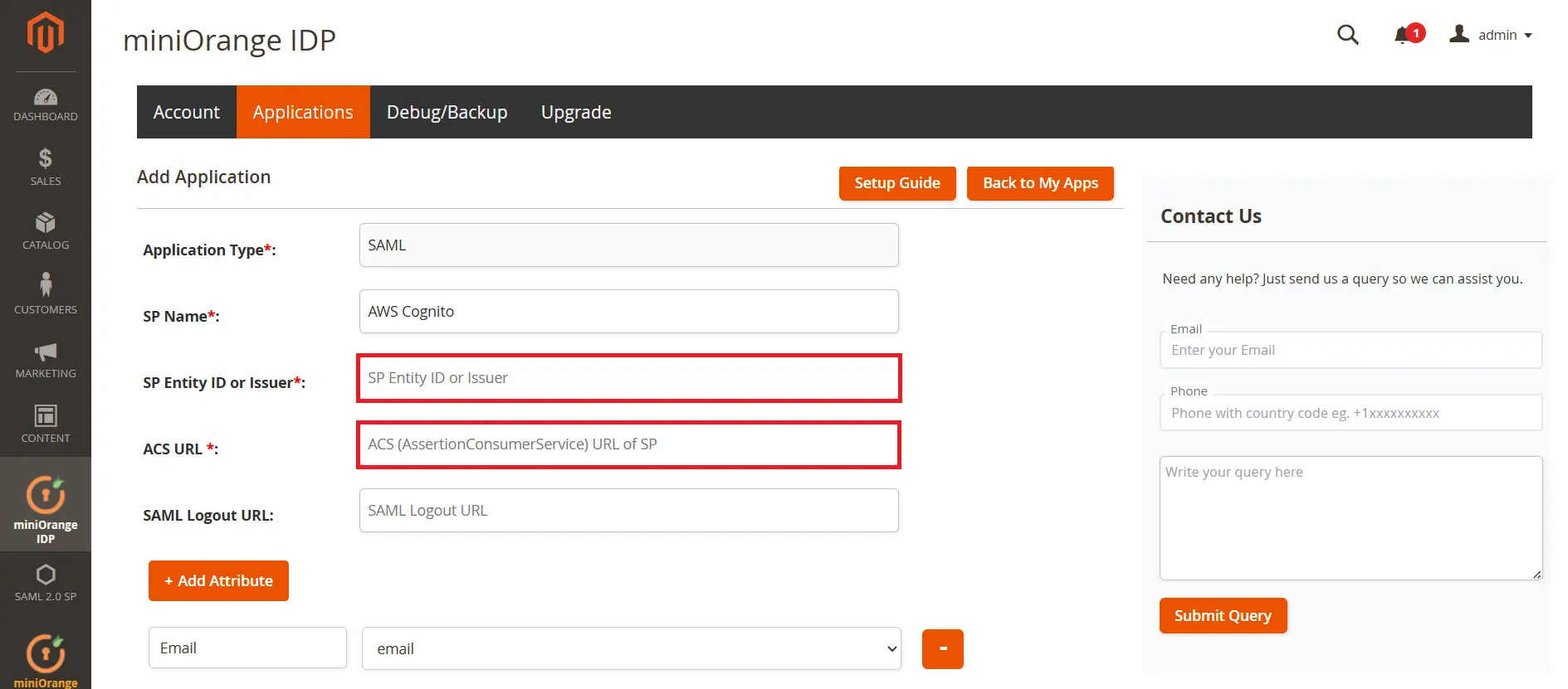 Magento SAML IDP  | Login with Magento Users - Magento AWS Cognito SSO