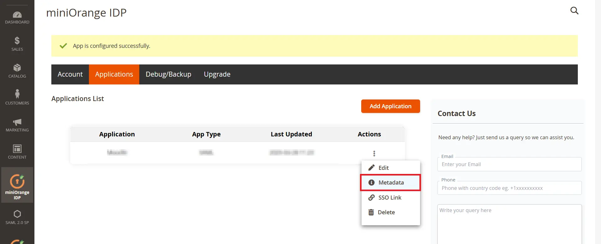 IDP Metadata - Magento SAML IDP SSO