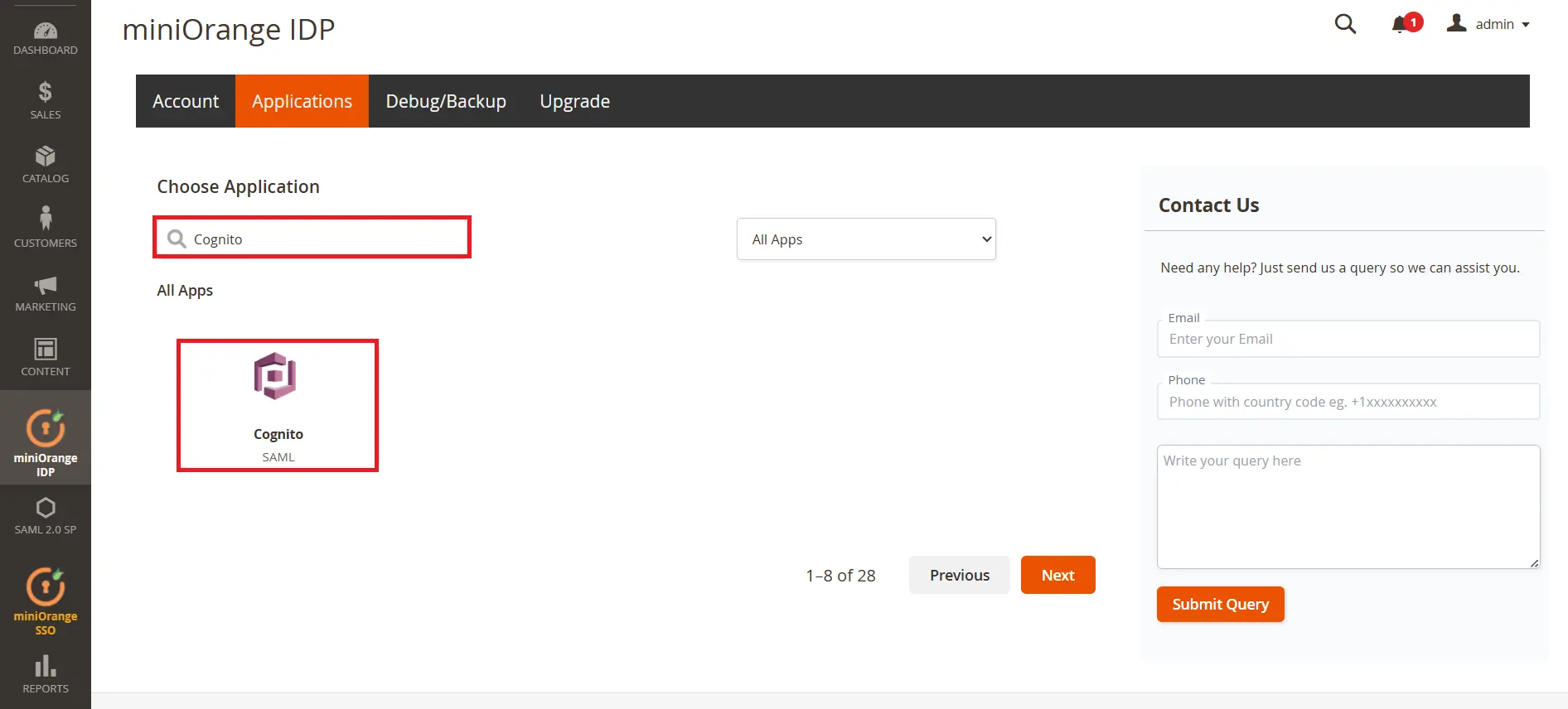 Magento SAML IDP  | Login with Magento Users - Magento AWS Cognito SSO