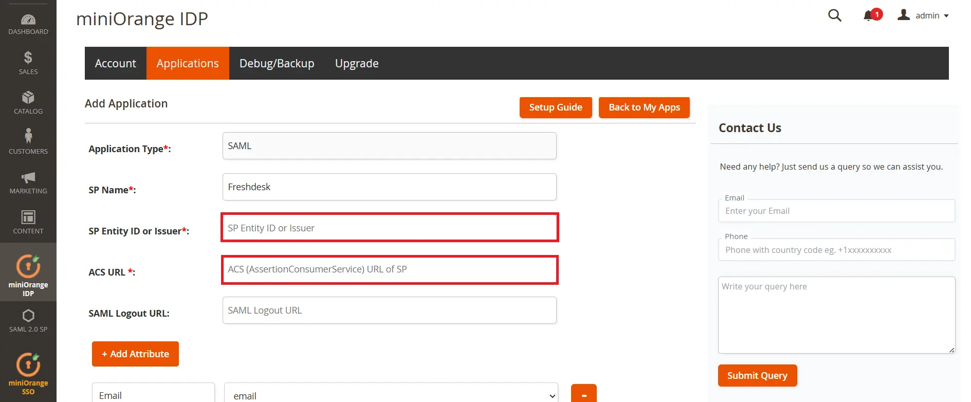 Magento SAML IDP  | Login with Magento Users - Magento FreshDesk SSO