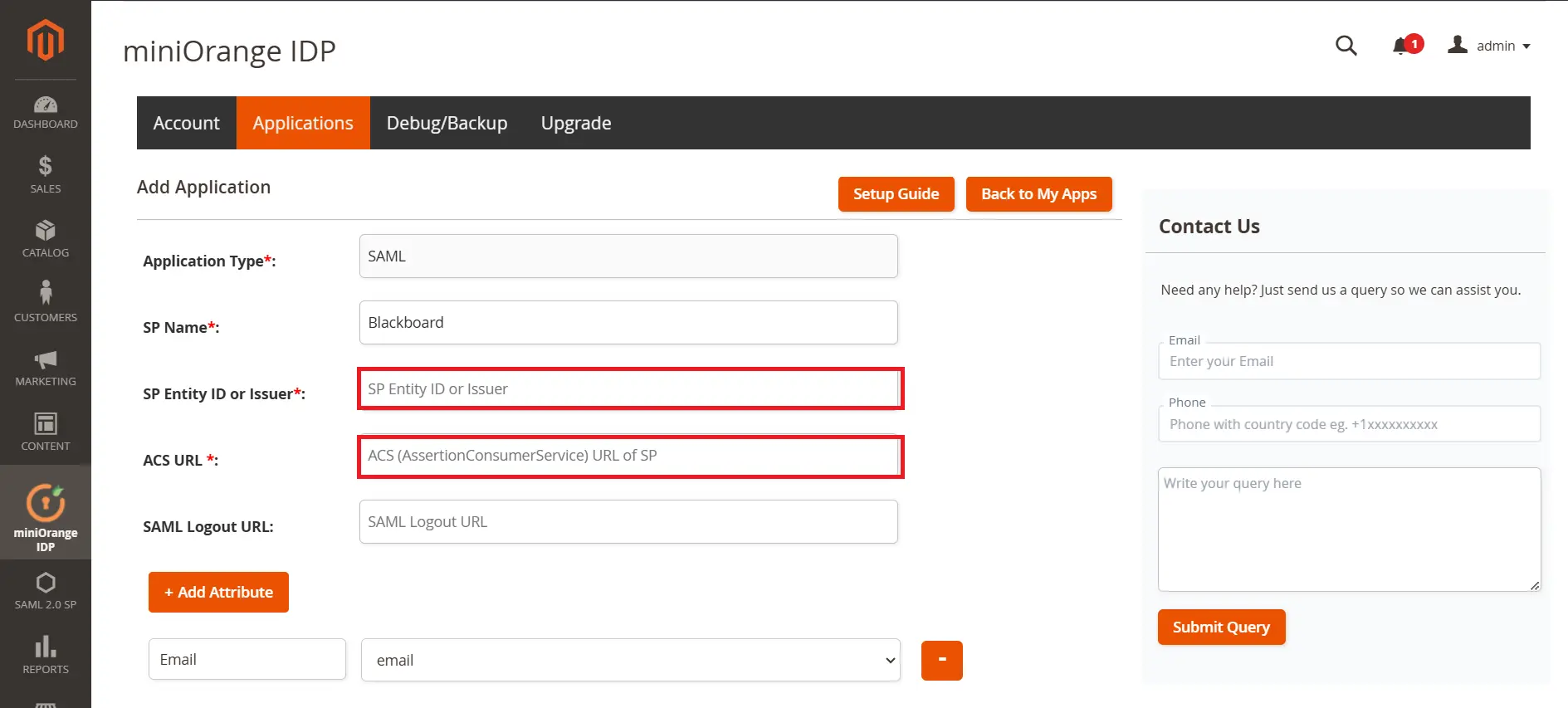 Login With Magento Users | Blackboard SSO | Magento SAML IDP SSO