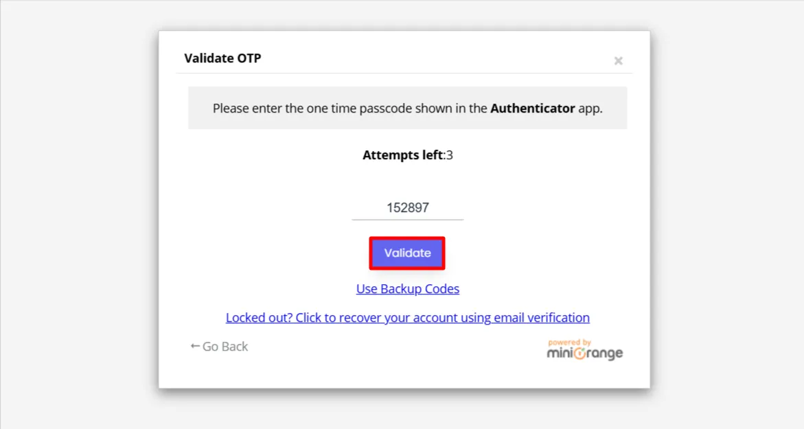 2FA Remember Device - Enter 2FA Code