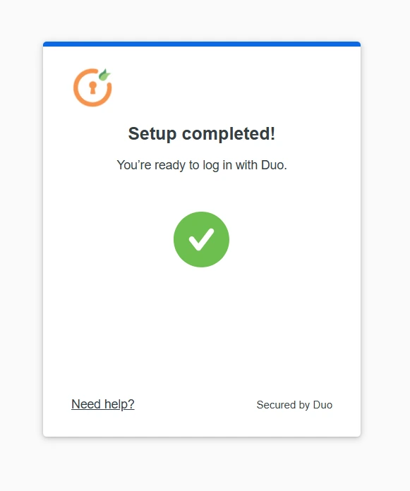 DotNetNuke Two Factor Authentication (2FA) using Duo Push Notification - Setup completed on Duo Mobile