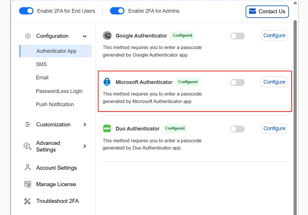 DotNetNuke Two Factor Authentication (2FA) for Google Authenticator | DotNetNuke 2FA | DNN 2FA - Select DNN roles for Google Authenticator