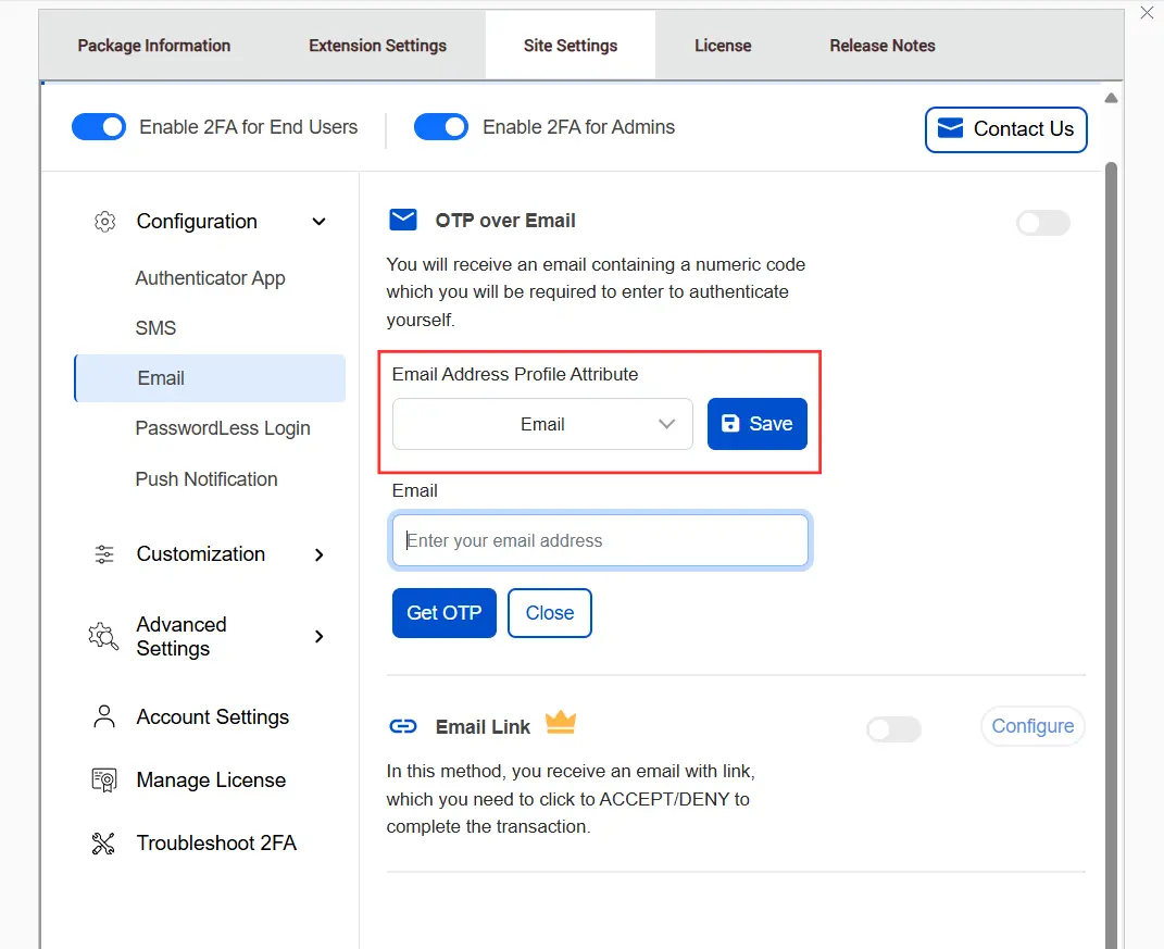 DotNetNuke Two Factor Authentication (2FA) for OTP over SMS | DotNetNuke 2FA | DNN 2FA - Enter Email