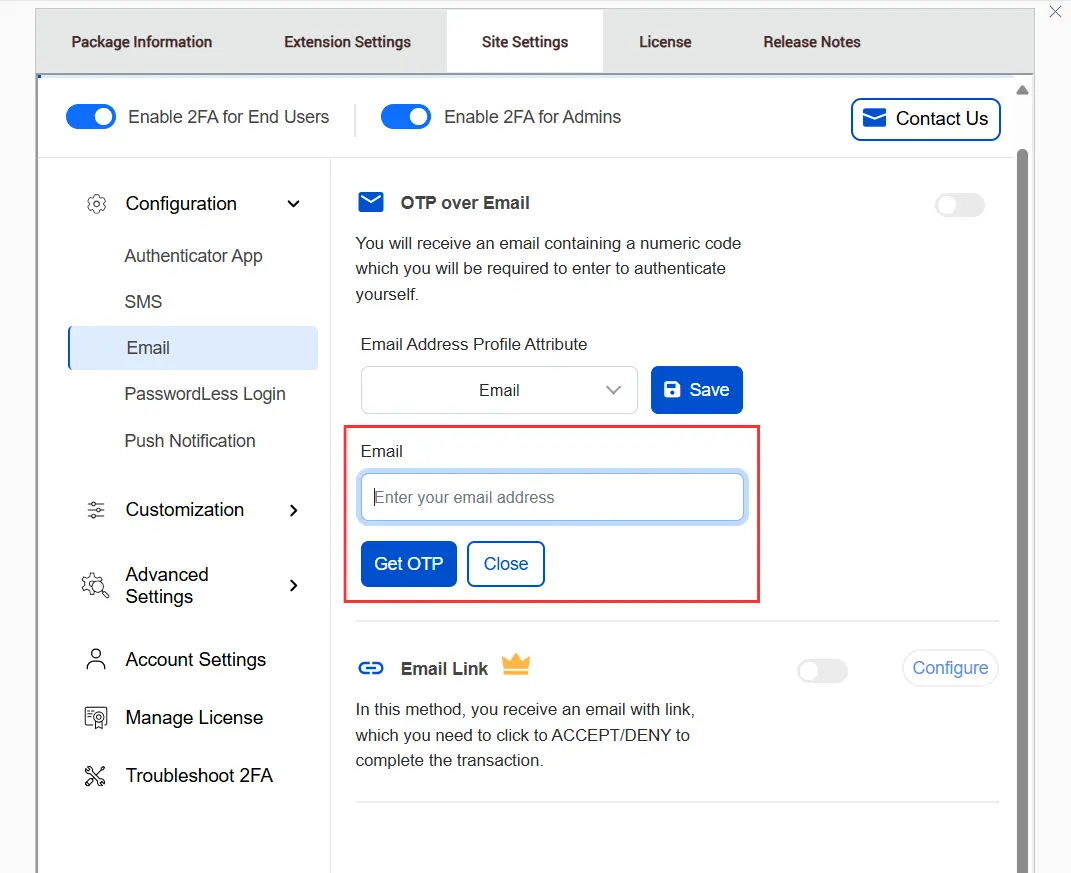 DotNetNuke Two Factor Authentication (2FA) for OTP over SMS | DotNetNuke 2FA | DNN 2FA - Enter Email