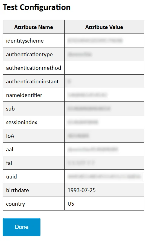 Criipto SSO login - BankId/Mitid login - OAuth Test Result