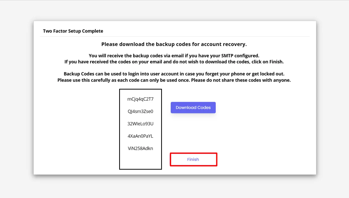 Custopm Login Form - CLick Finish
