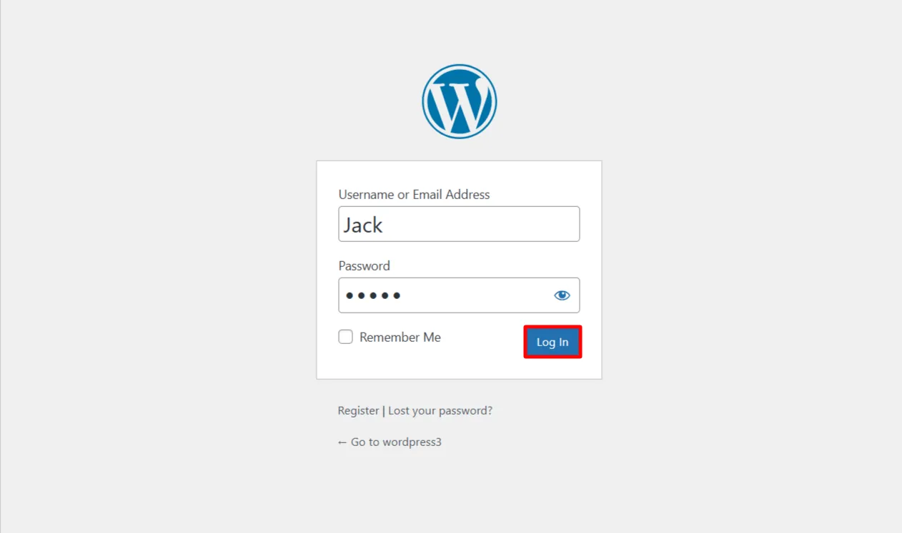 KBA Security Questions - Enter login credentials