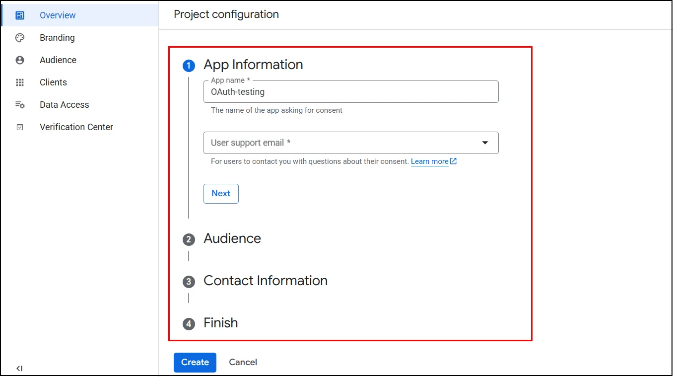 Google Apps SSO - project Configuration